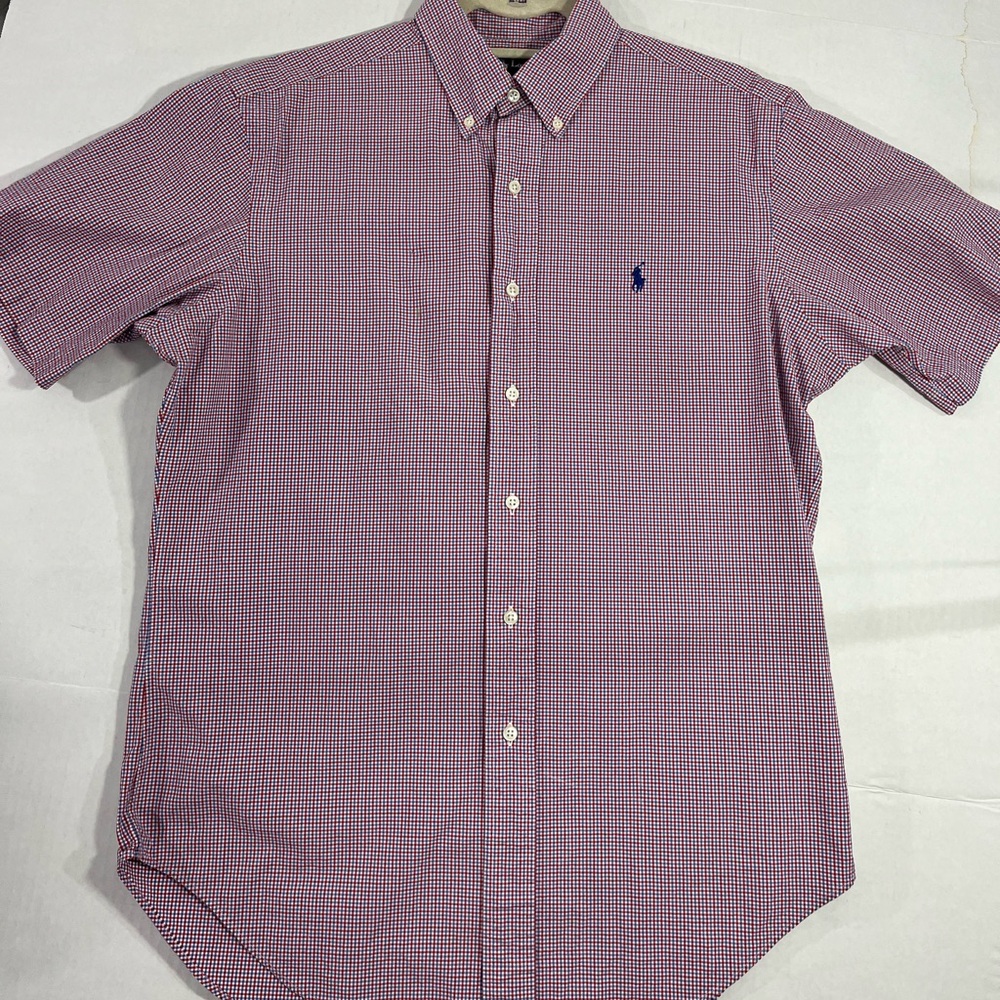 RALPH LAUREN MENS SHORT SLEEVE BUTTON SHIRT